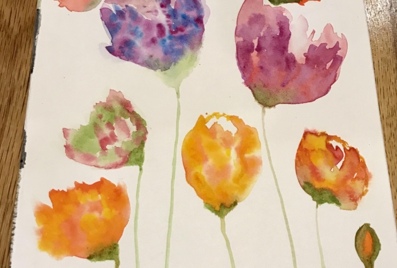 Having fun with wet on wet