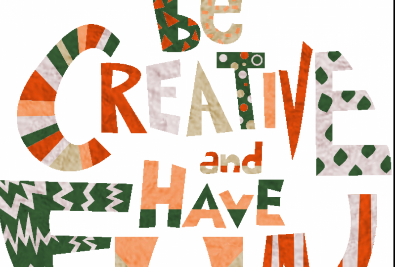 Texturized lettering