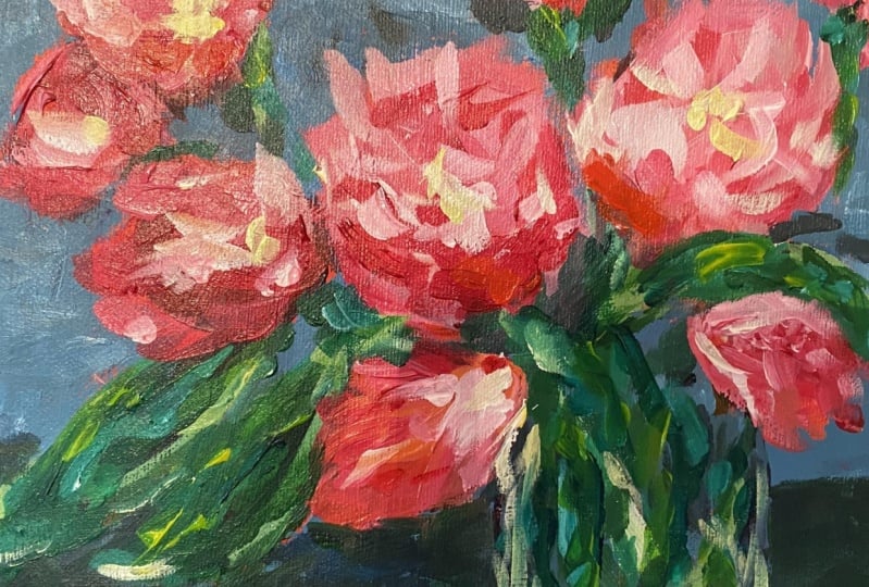 First acrylic Floral Thanksgiving