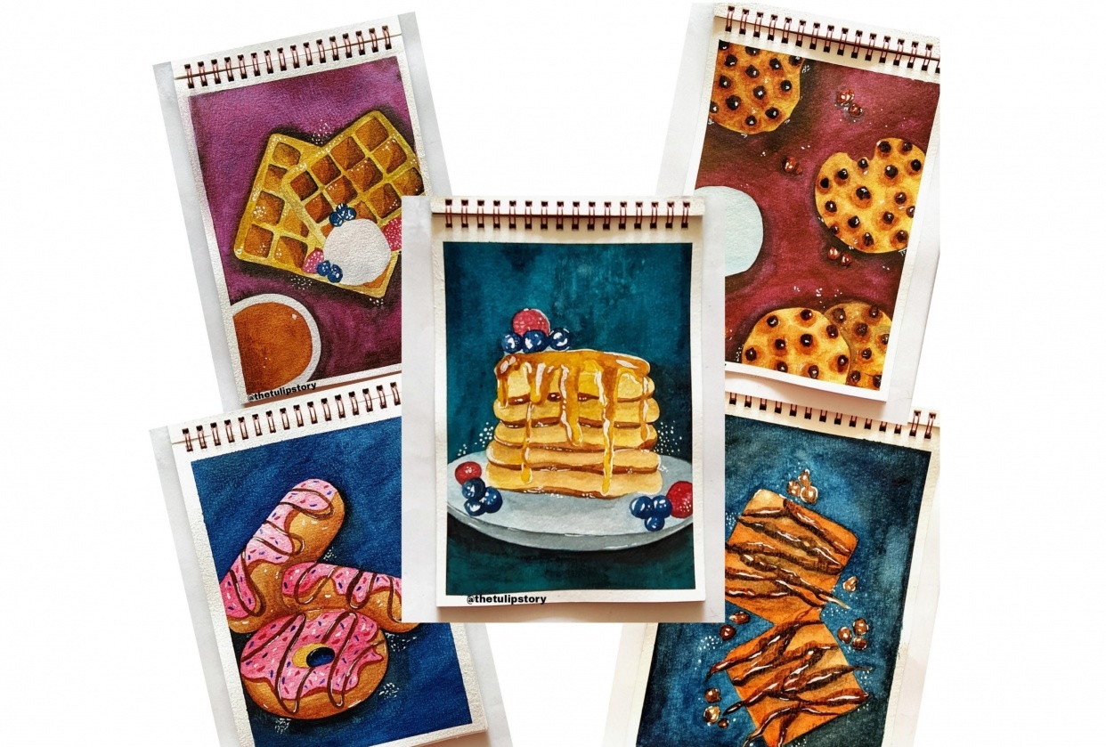 Food Illustrations - student project