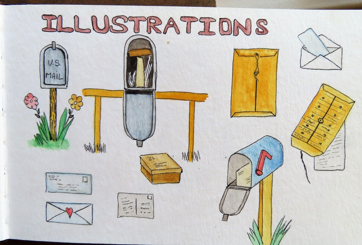 Fun spot illustrations - student project