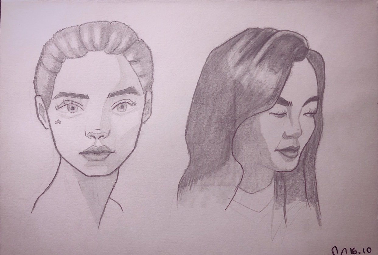 Portraits from reference - student project