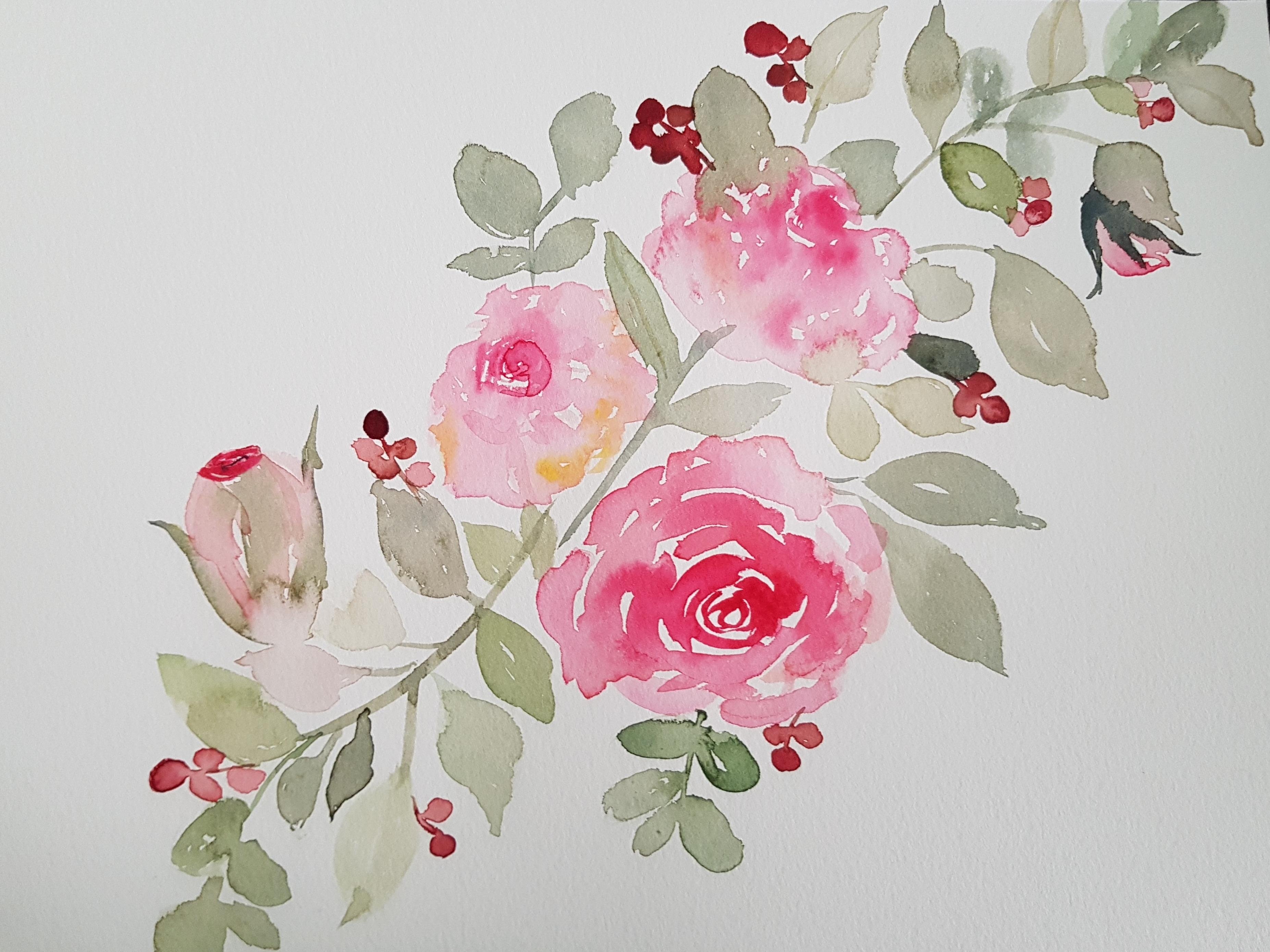 Rosas con Acuarelas - Watercolor Roses (Spanish) | Annel Vare | Skillshare