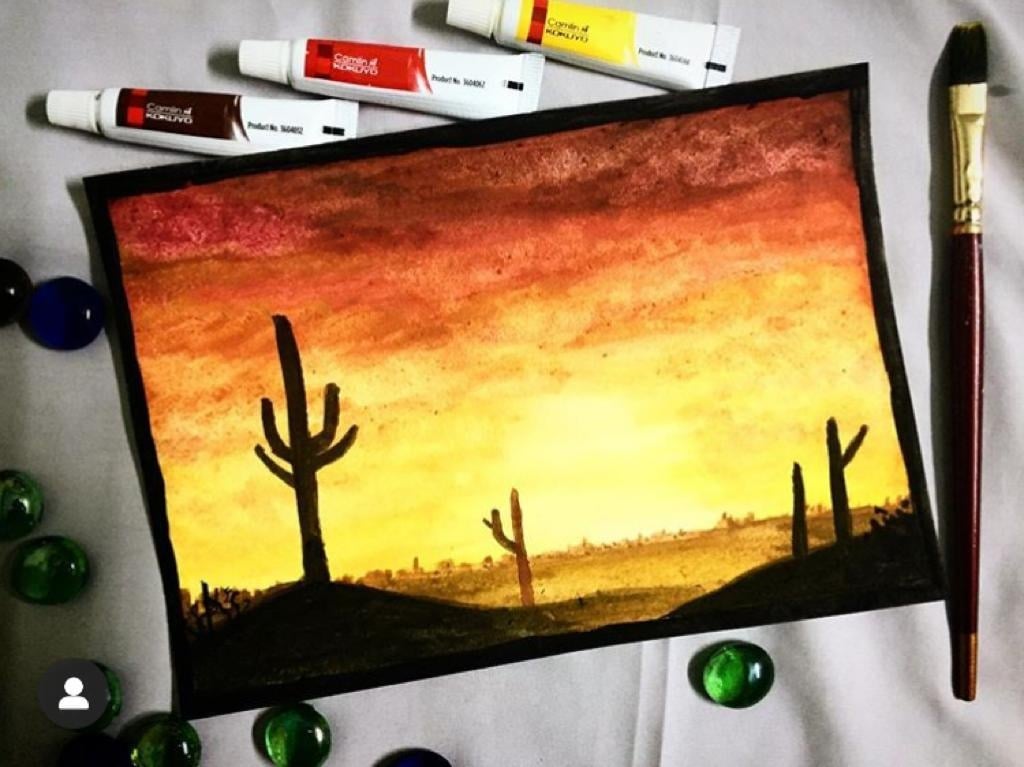 my sunset dessert - student project