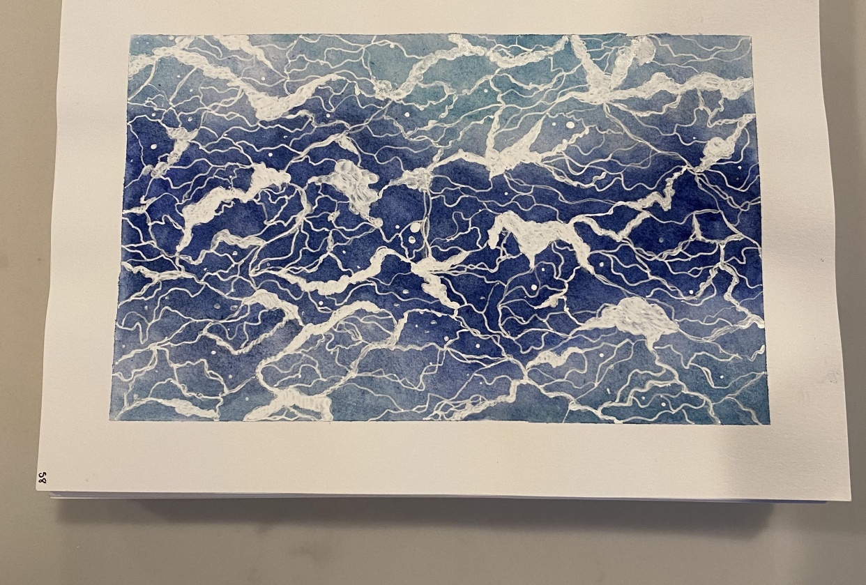 Watercolor Waves - student project