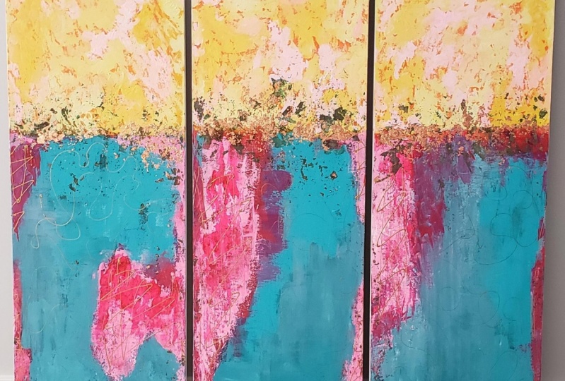 Abstract Painting inspired by George's techniques