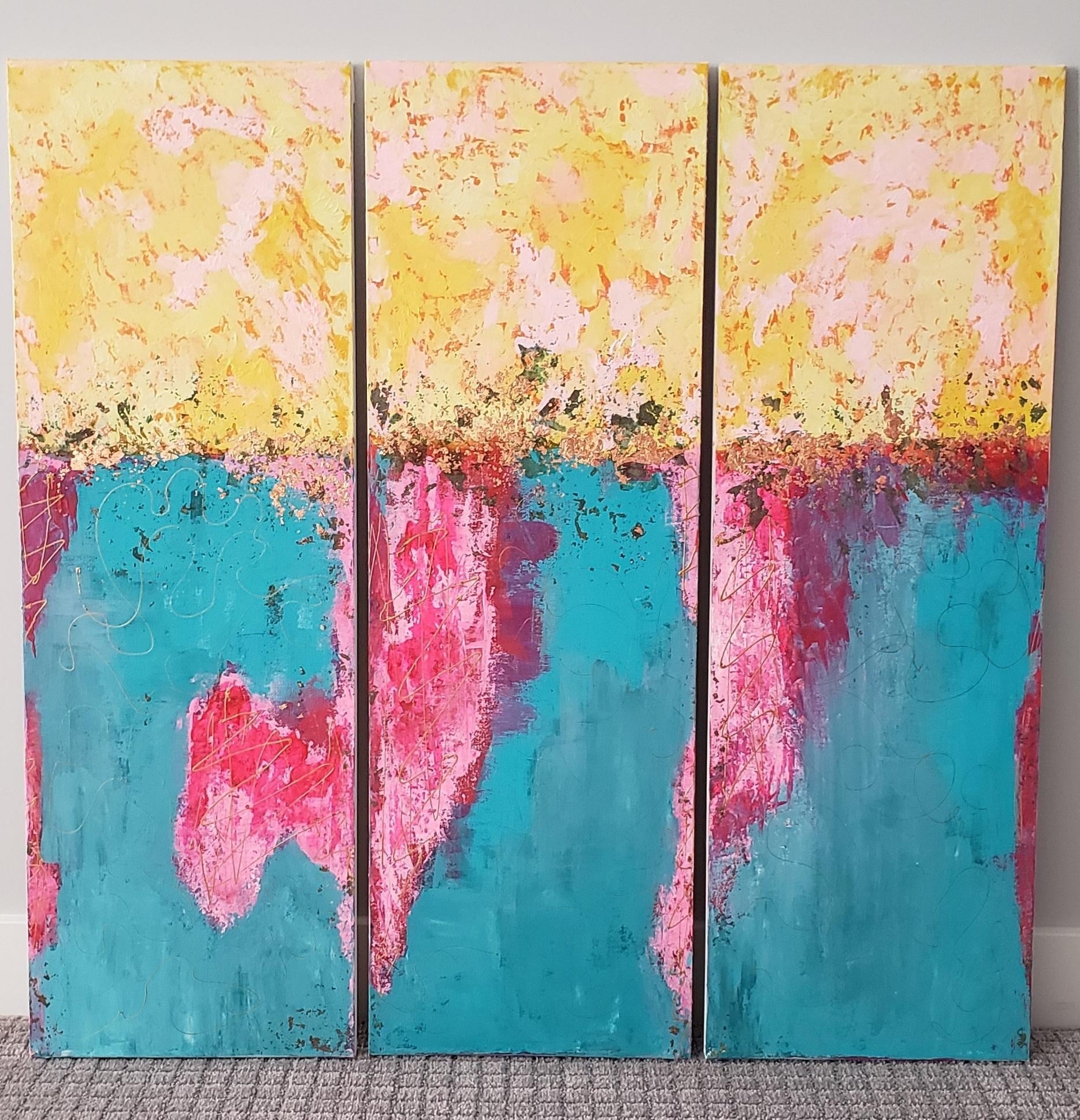 Abstract Painting inspired by George's techniques - student project