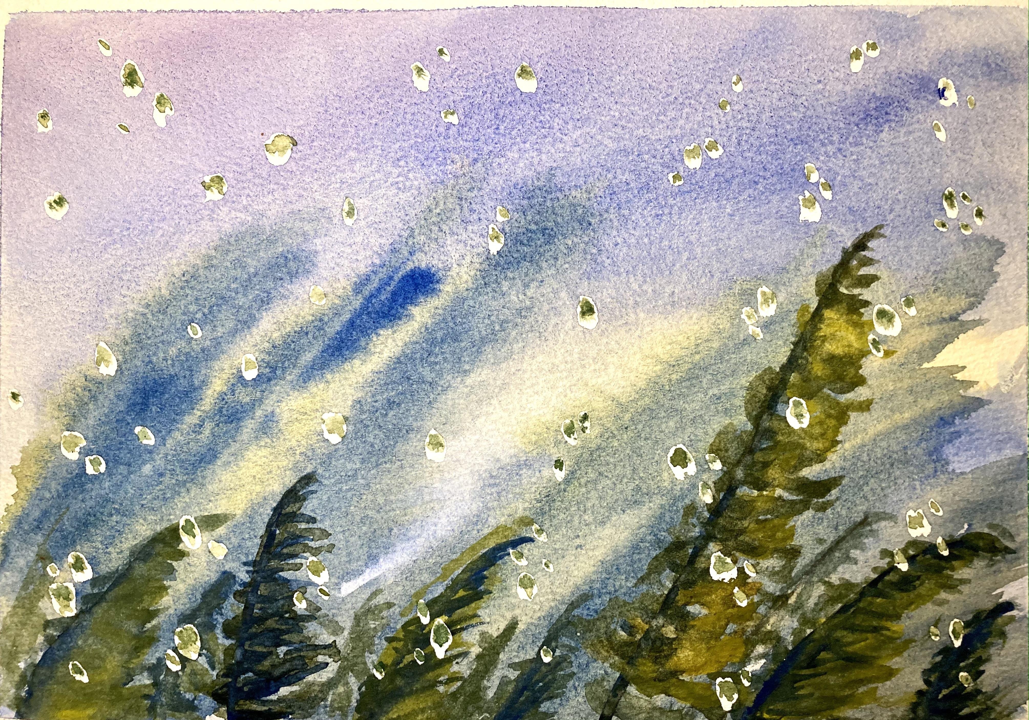 Stormy trees - student project