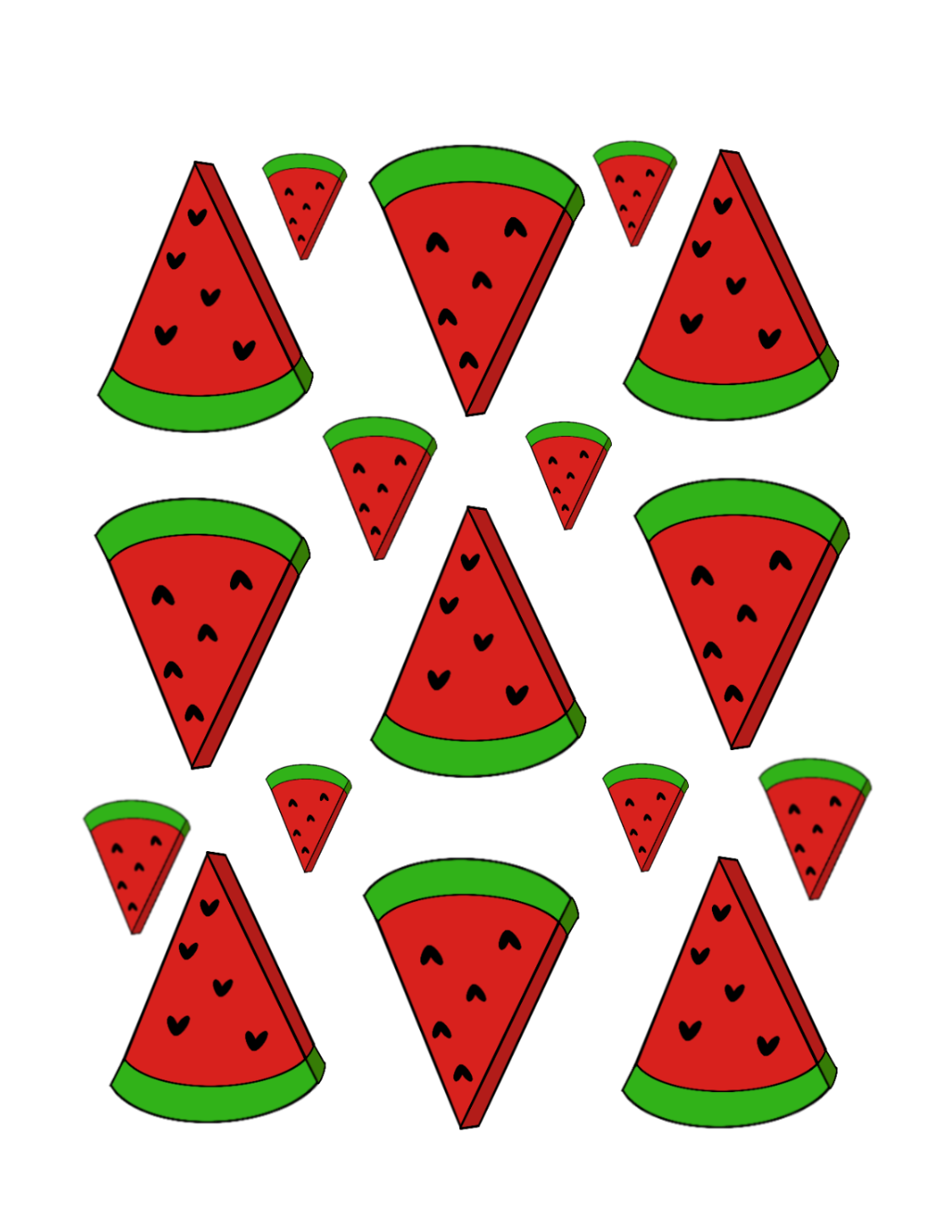 Watermelon Stickers! - student project