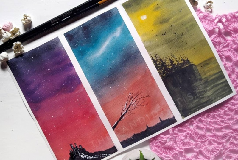 watercolor landscapes