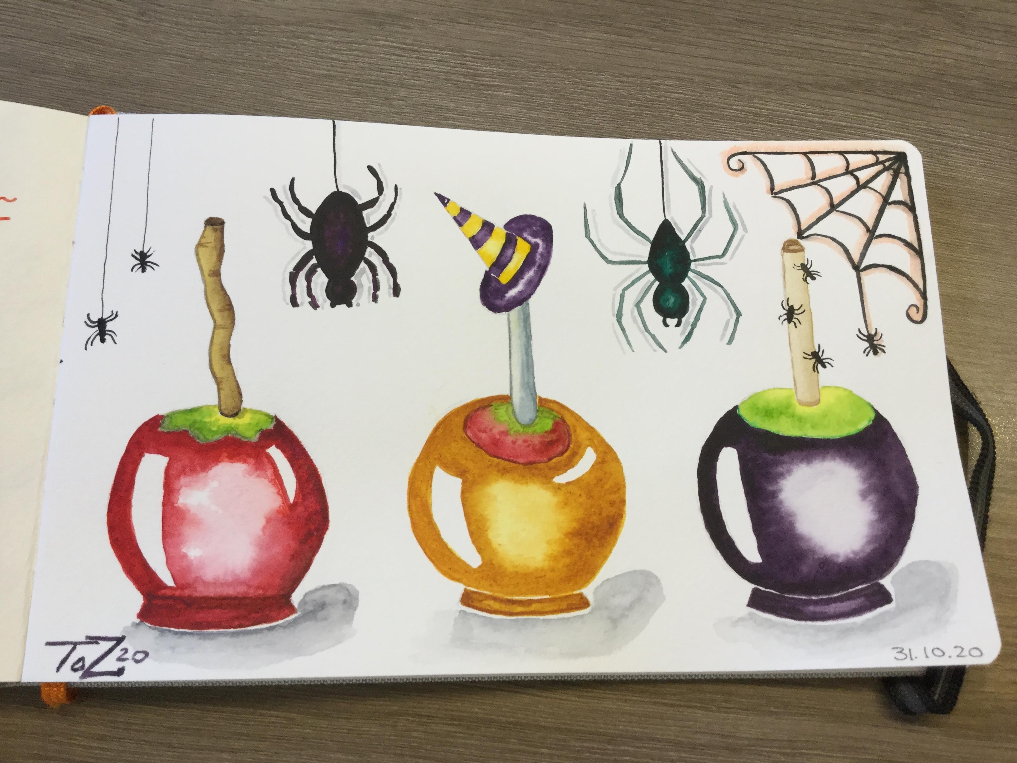 Halloween Spiders - student project