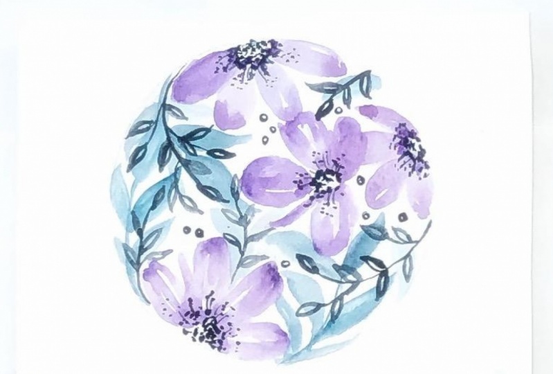 Watercolor florals