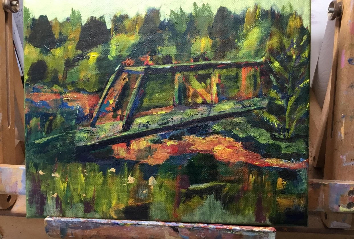 Impressionistic landscapes with a painterly style - student project