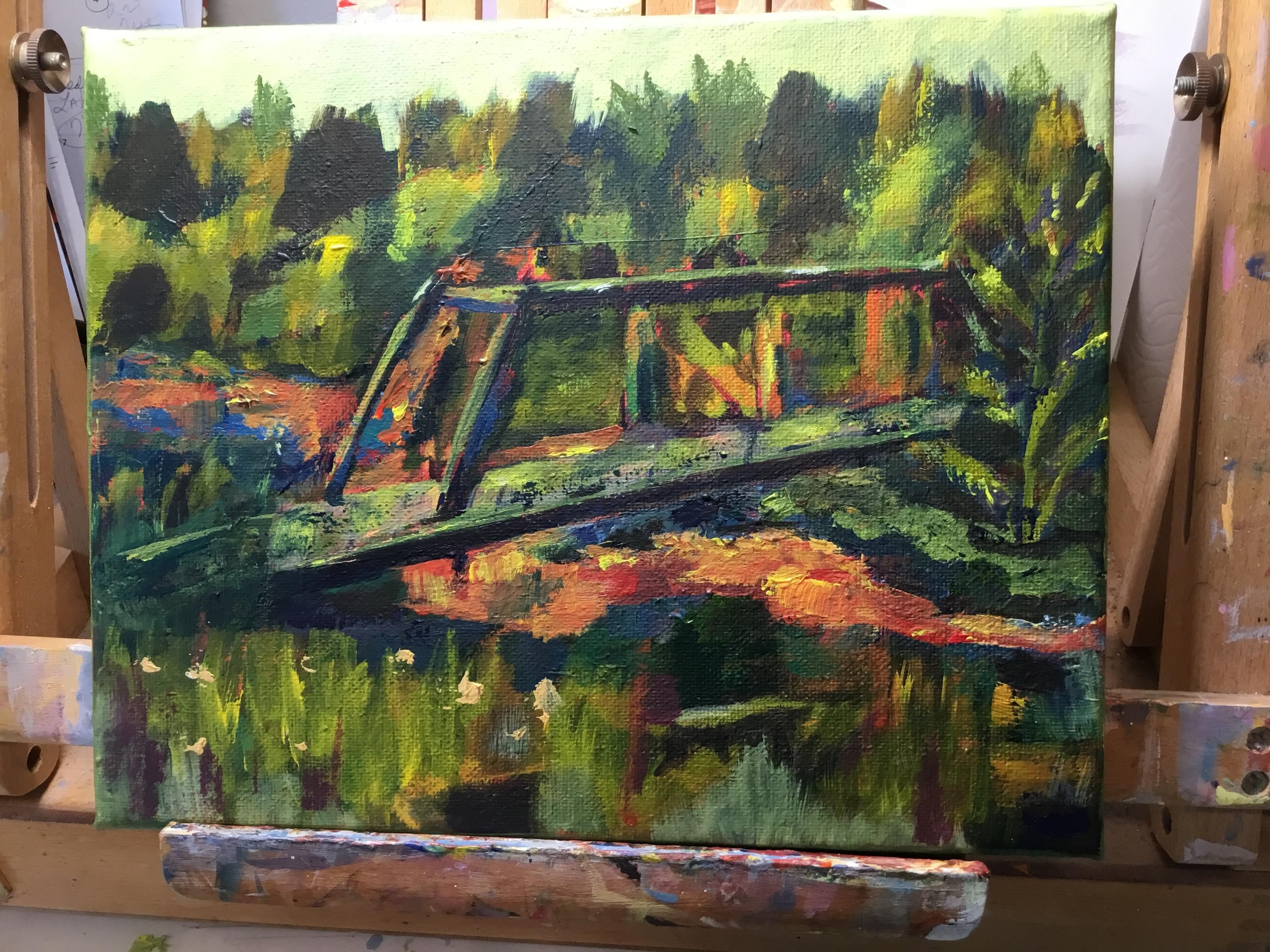 Impressionistic landscapes with a painterly style - student project