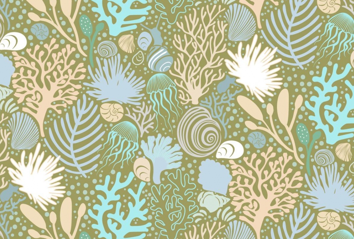 Coral Fitted Pattern Alternate Colorway - student project