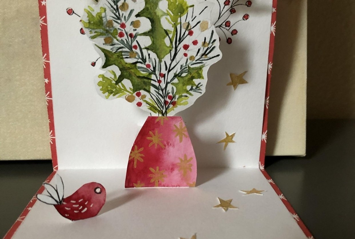 Pop up Christmas card - student project
