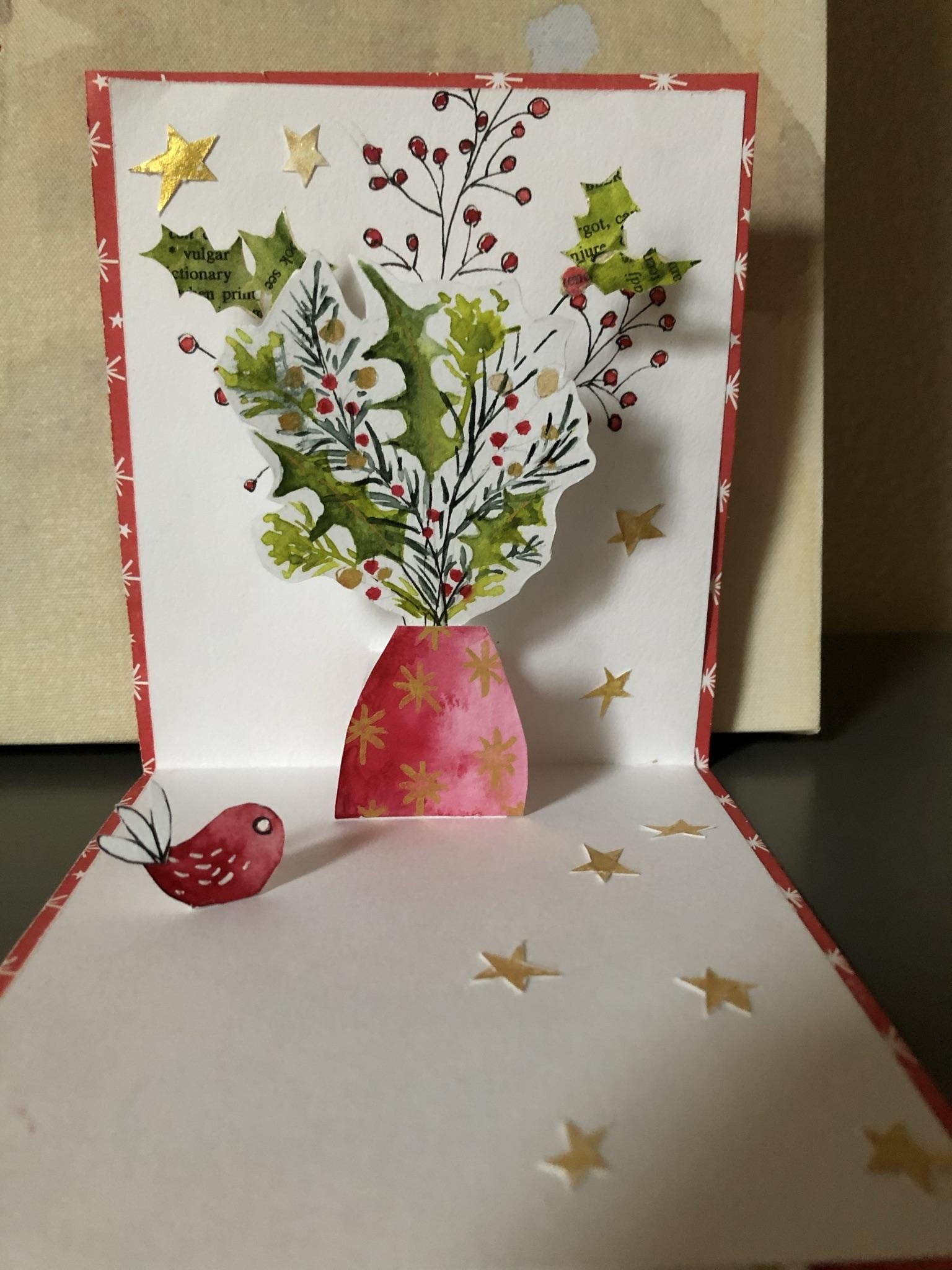 Pop up Christmas card - student project
