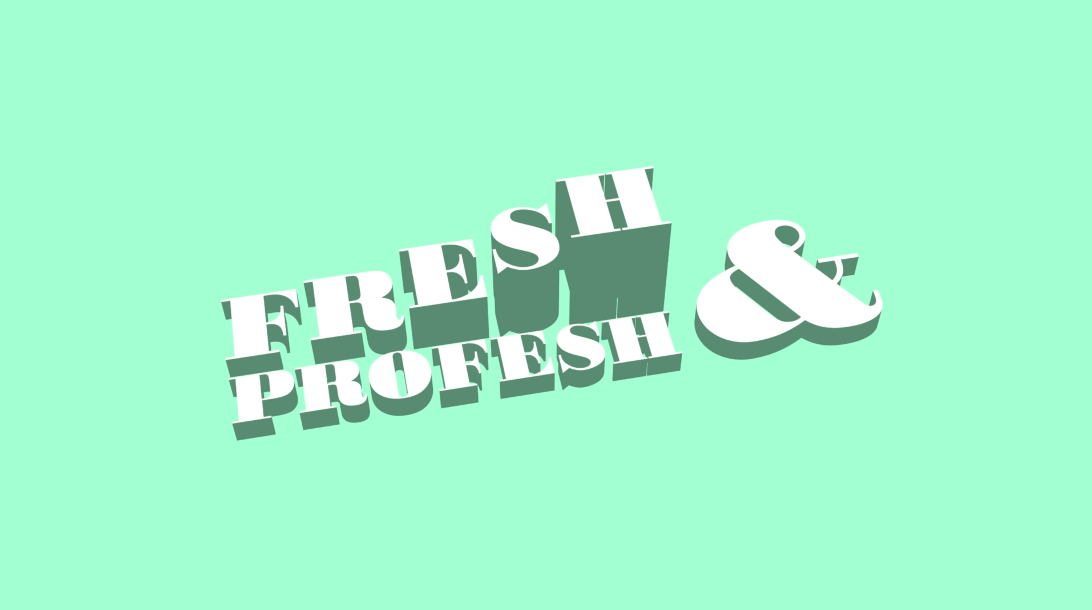 Fresh & Profesh - student project