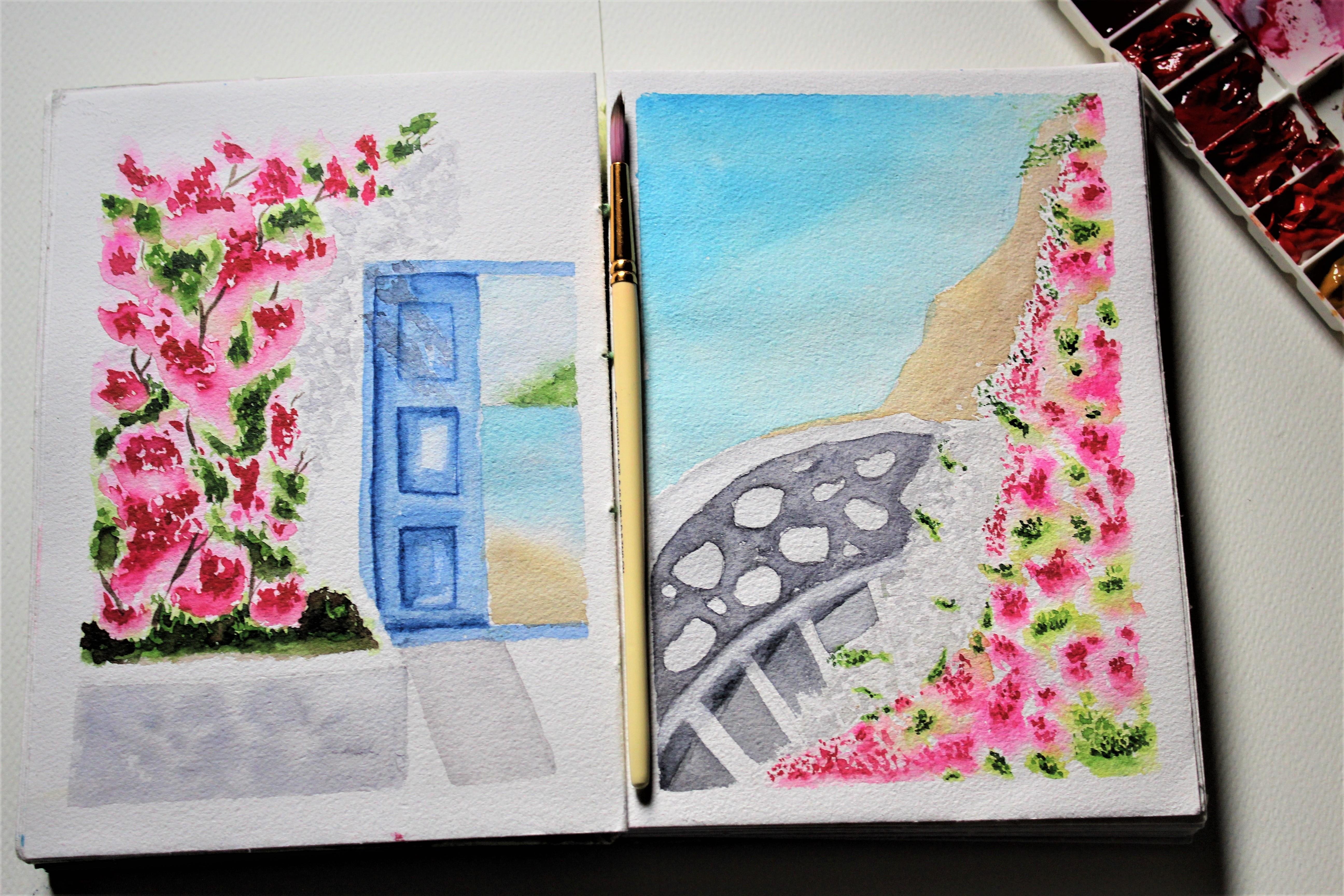 Greek landscape - student project