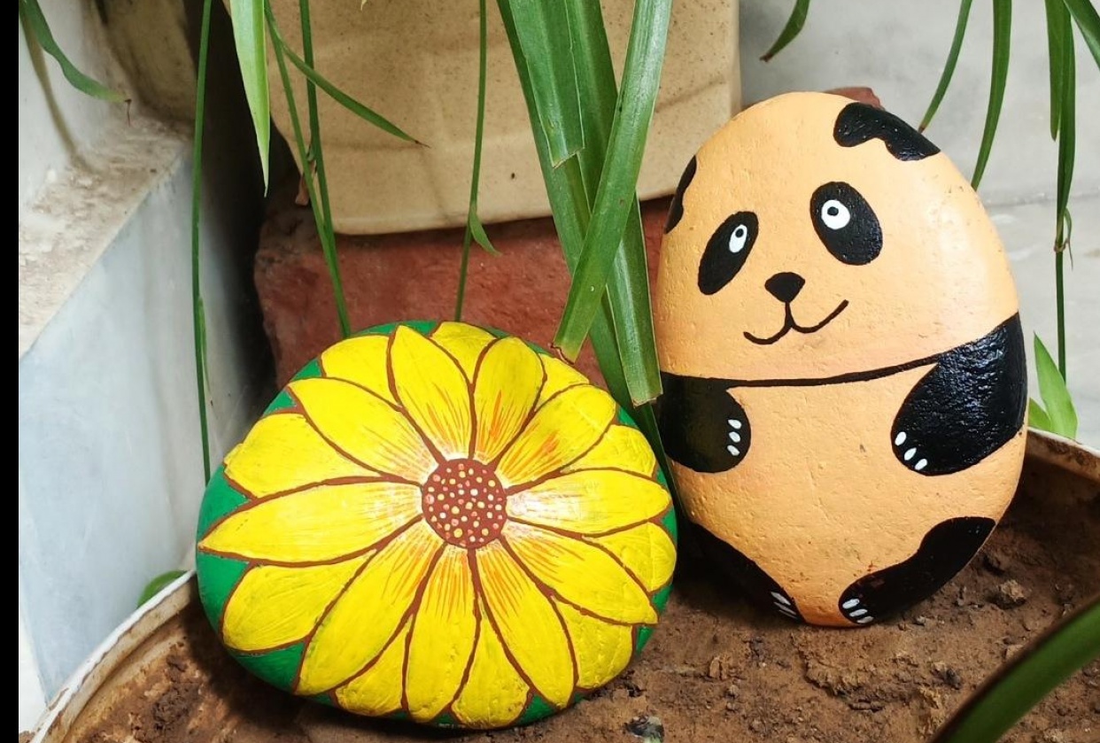 Stone painting - student project