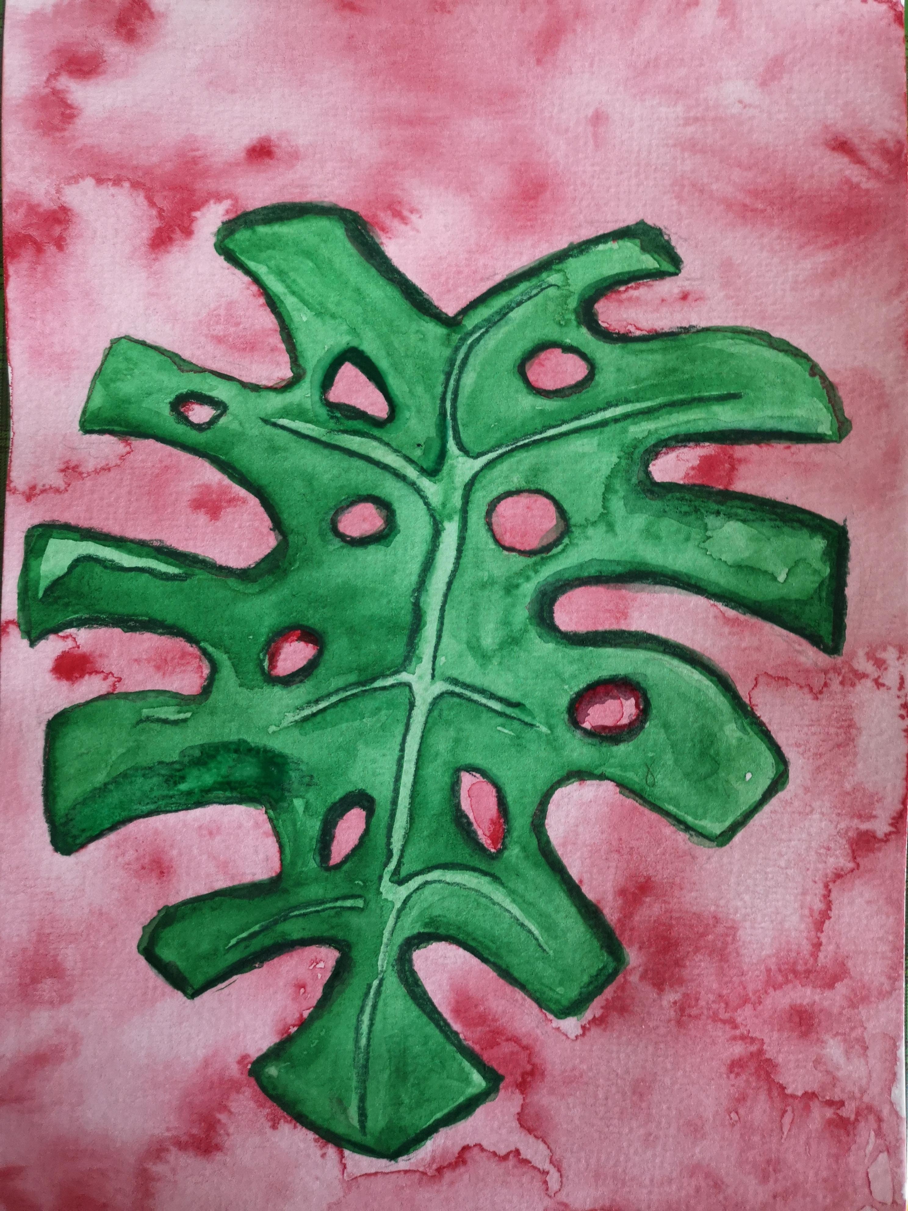 Tropical leaf - student project