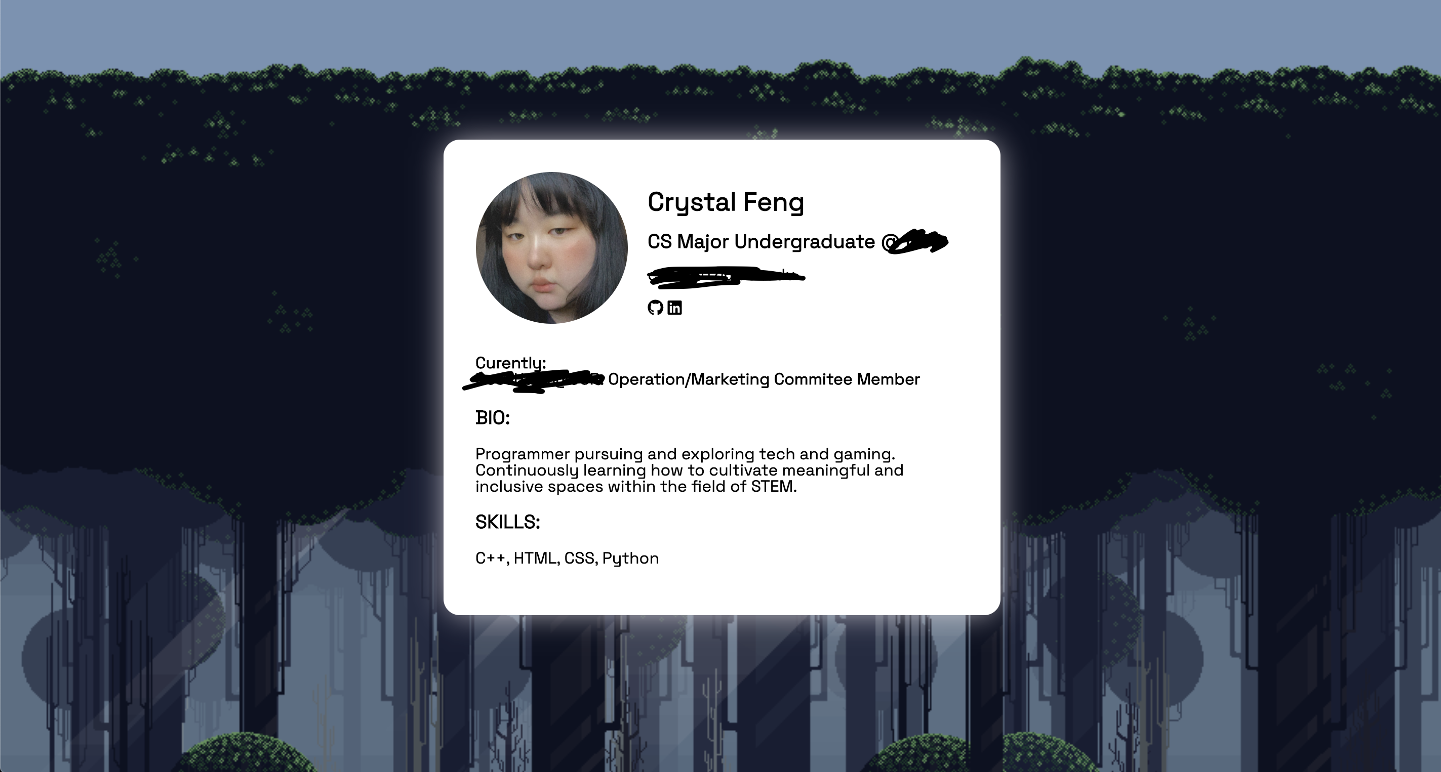 Business Card - student project