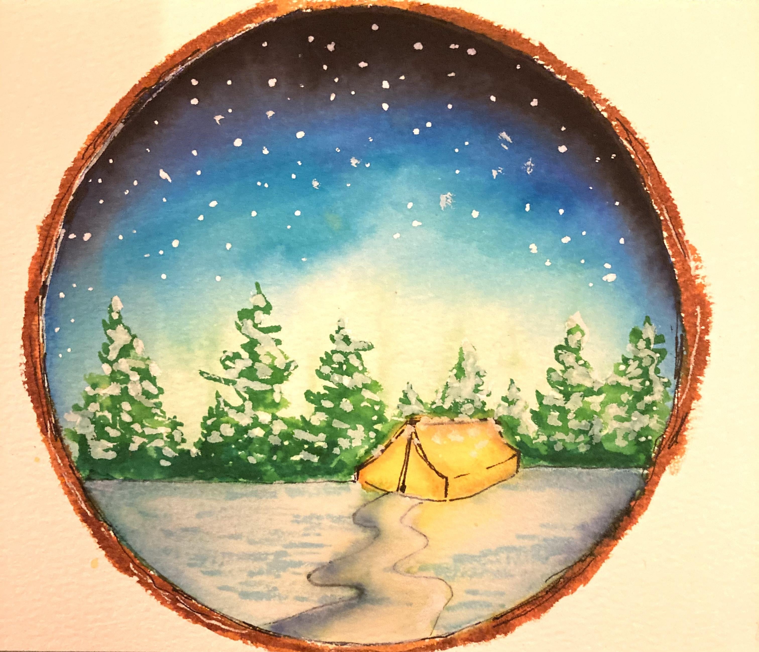 Camping scene - student project