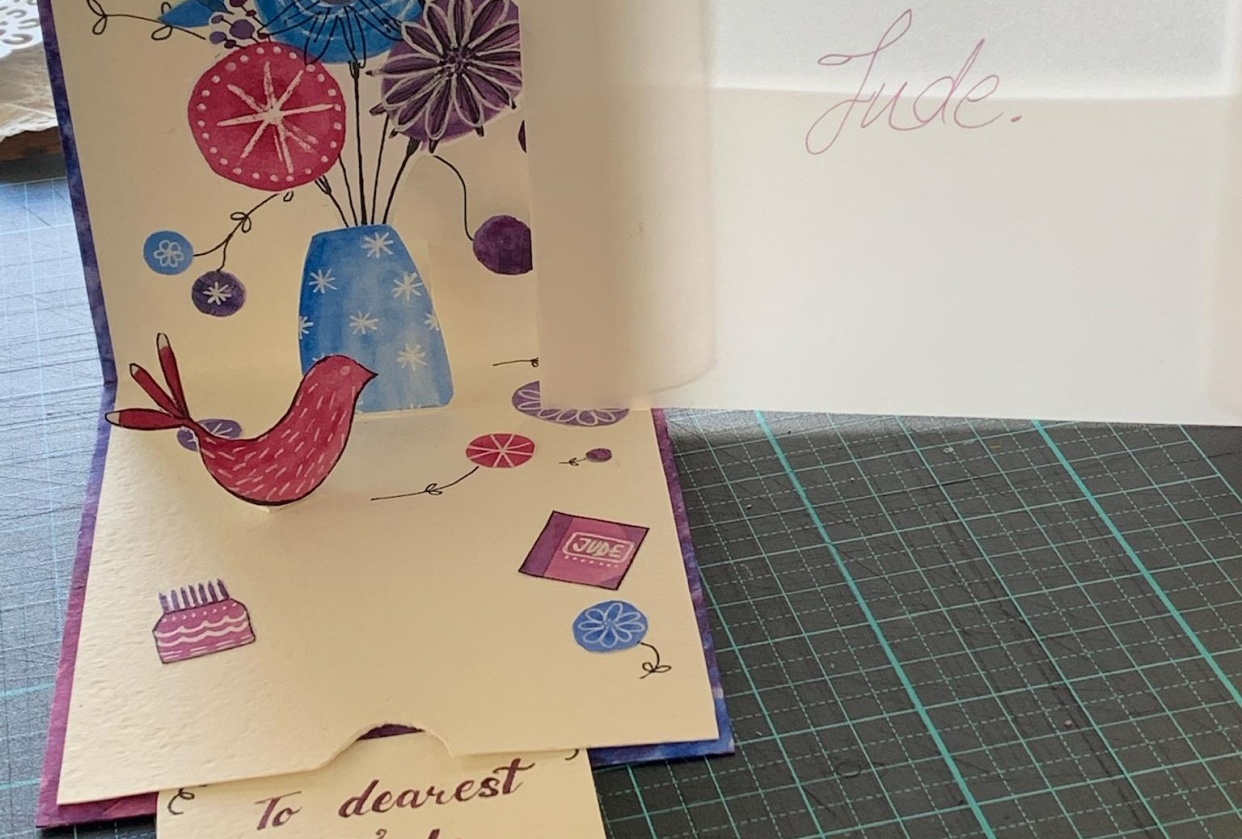 Judes’s pop-up birthday card - student project
