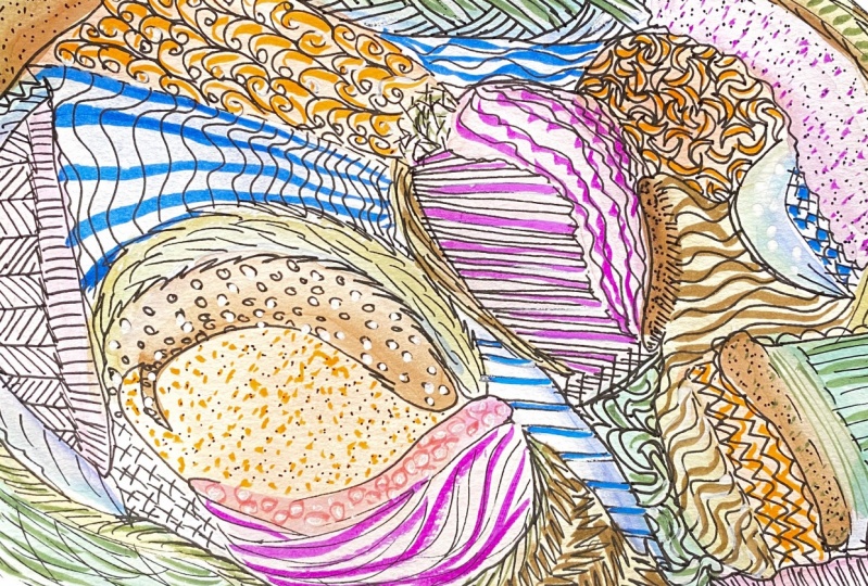 My Abstract Watercolor Marks Painting