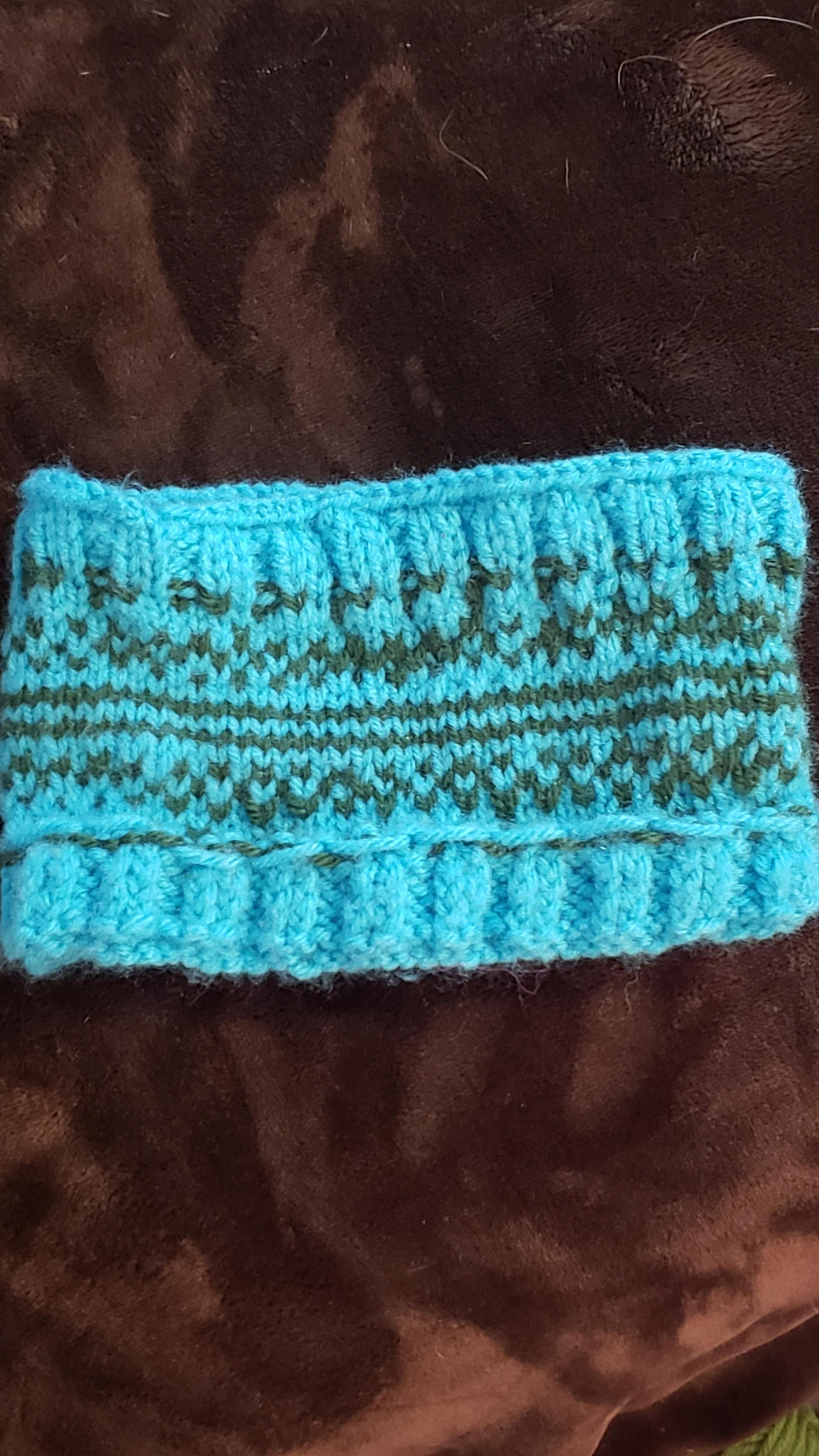 Fair Isle headband - student project