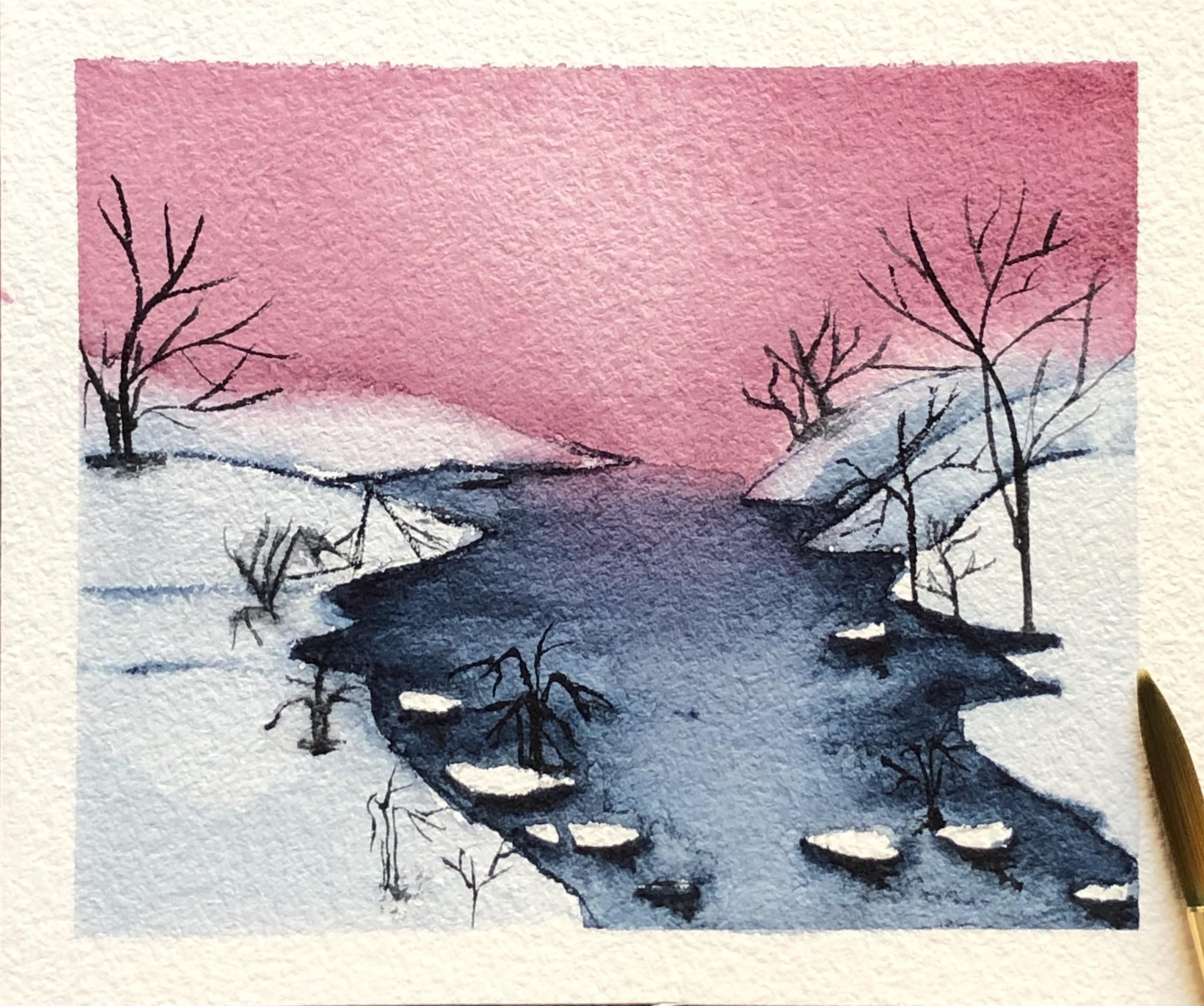 Winter landscape - student project