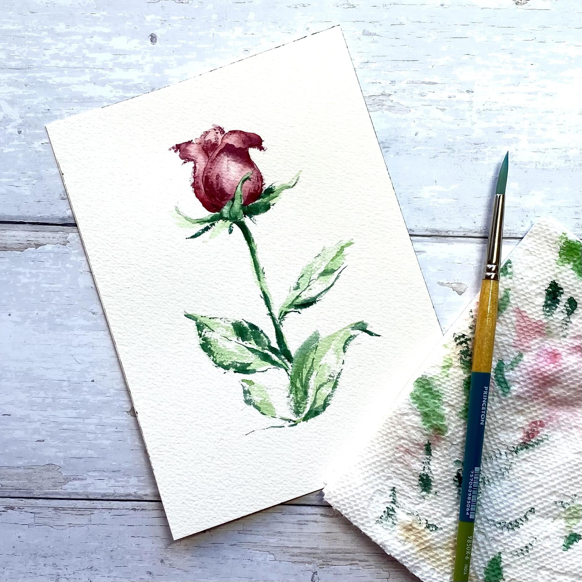 Painting of a Rose - student project