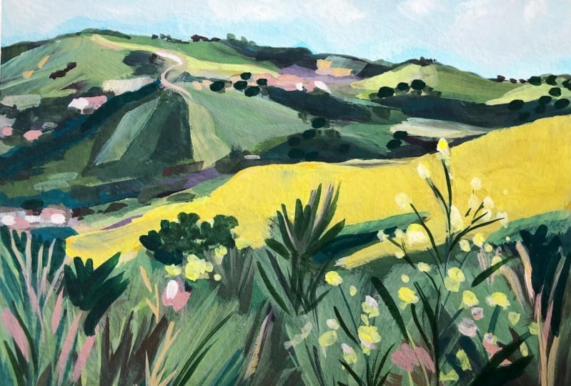 Gouache Landscape Sketches