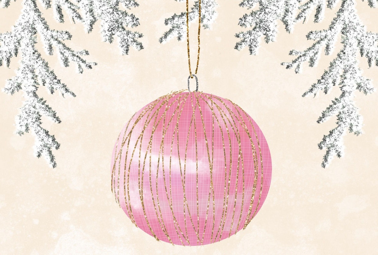 Vintage ornaments and fun ornaments - student project