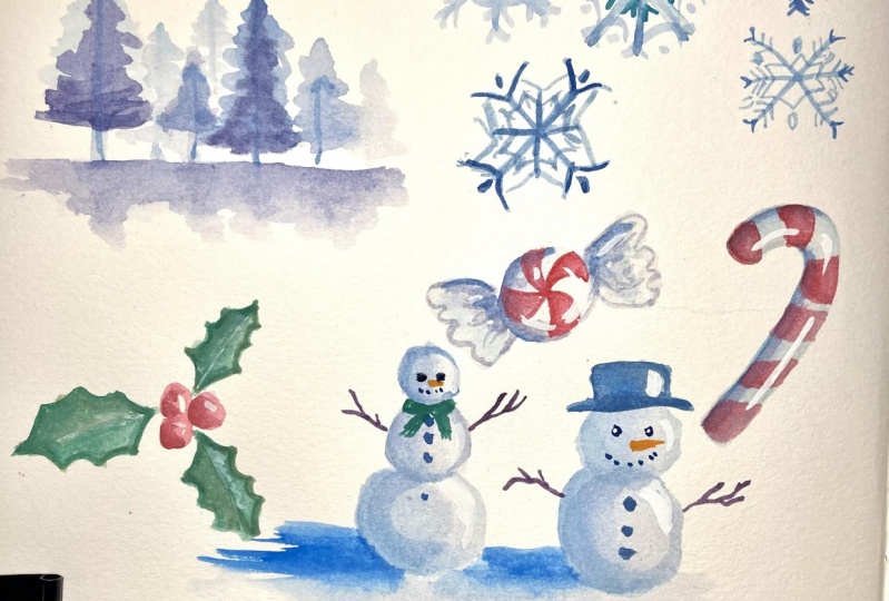 Christmas doodles