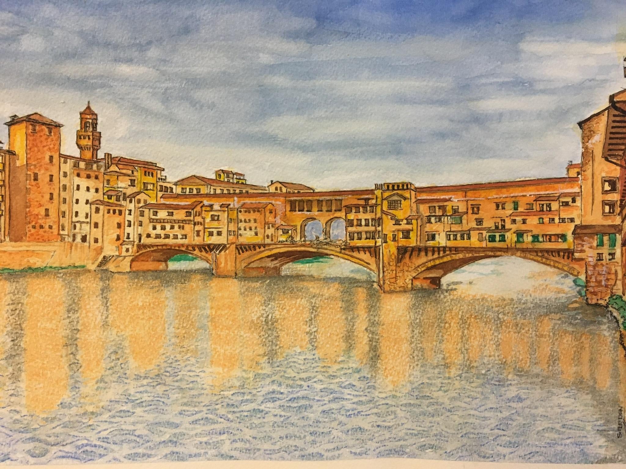 Ponte vecchio bridge - student project