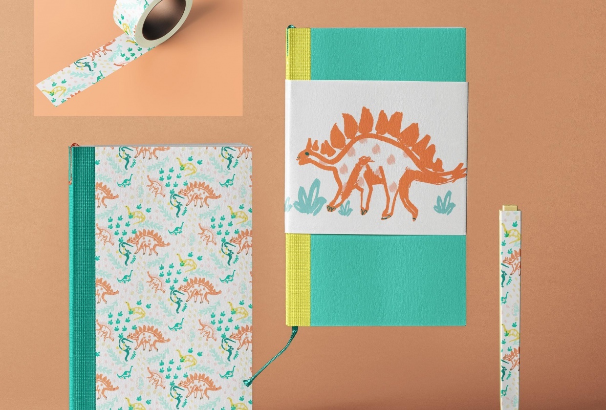 Dinosaur Stationary Set - student project