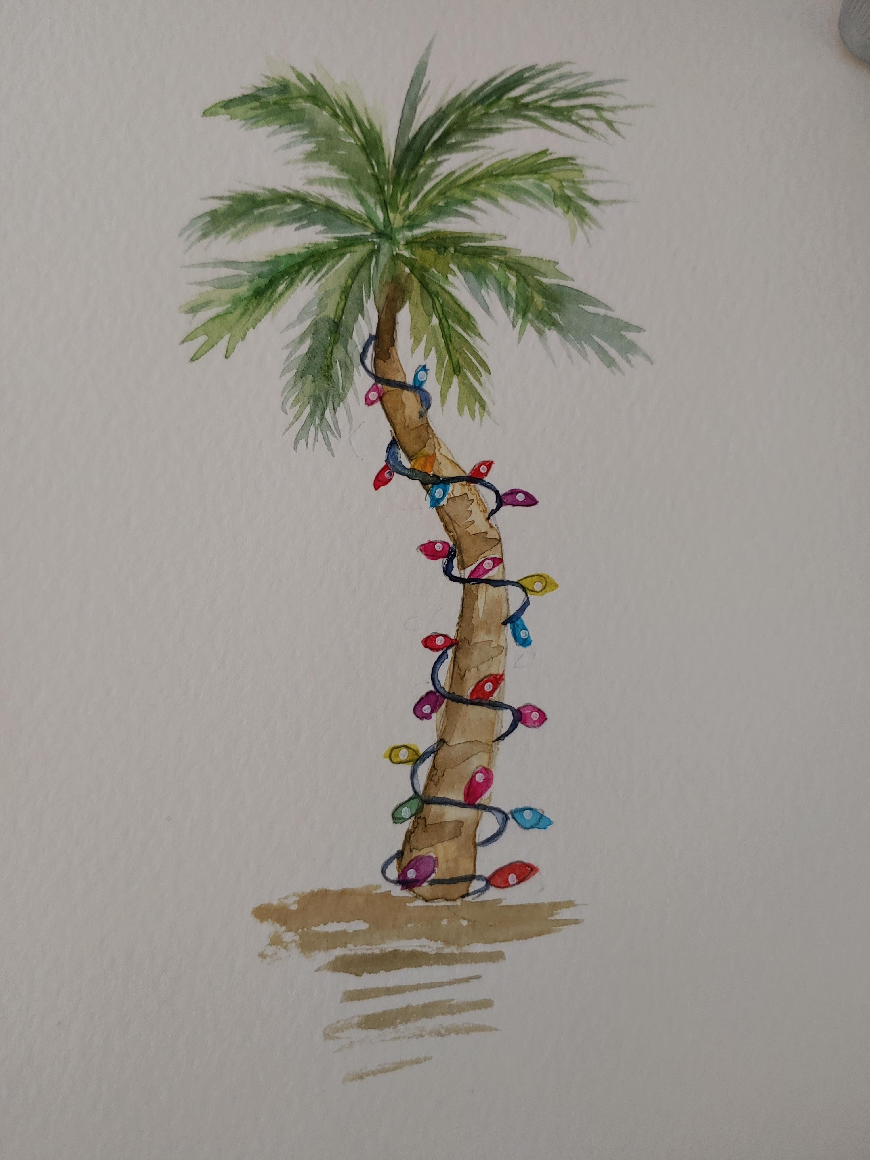 Palm Tree with Lights - student project