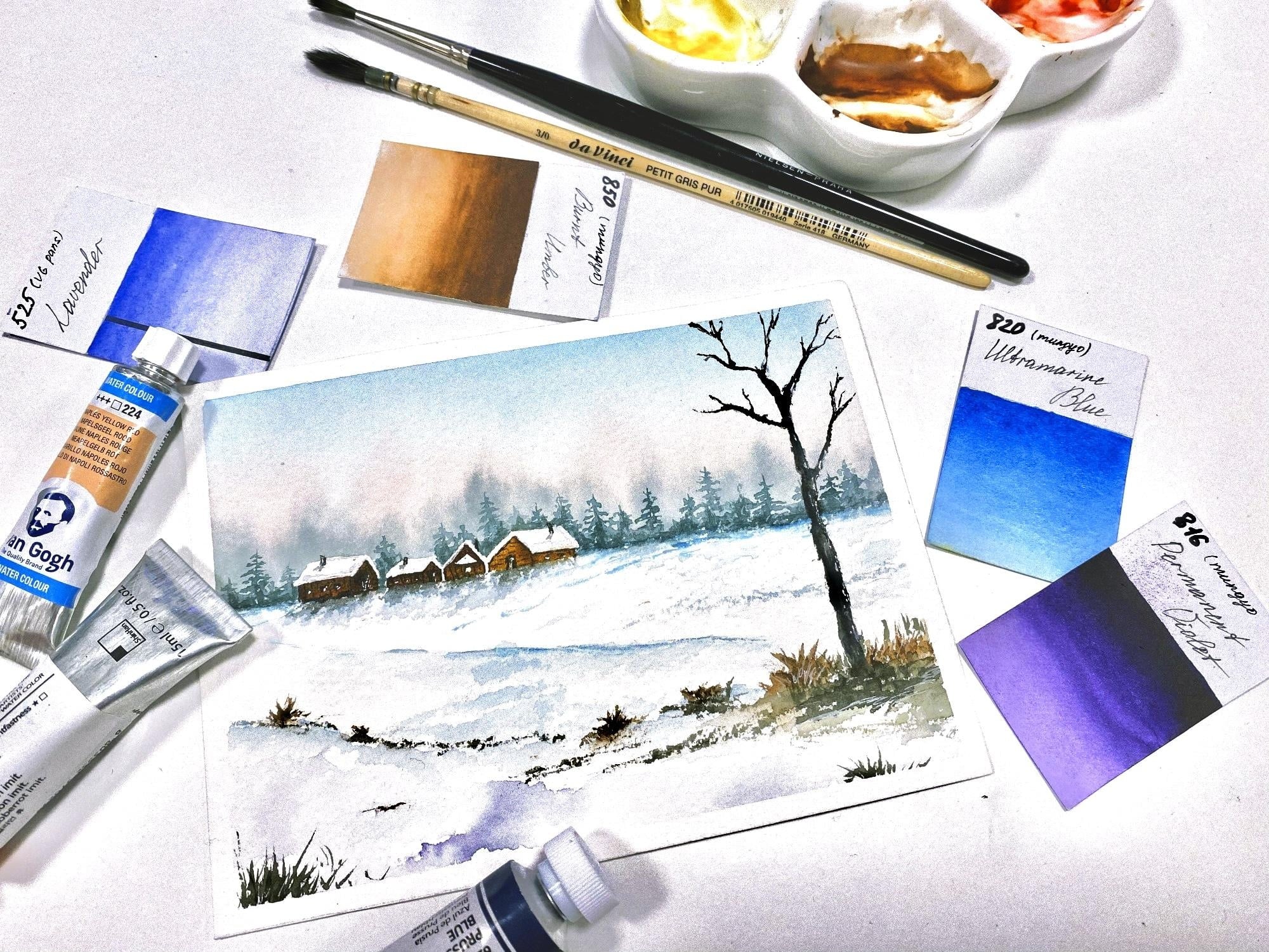 Winter landscape - student project