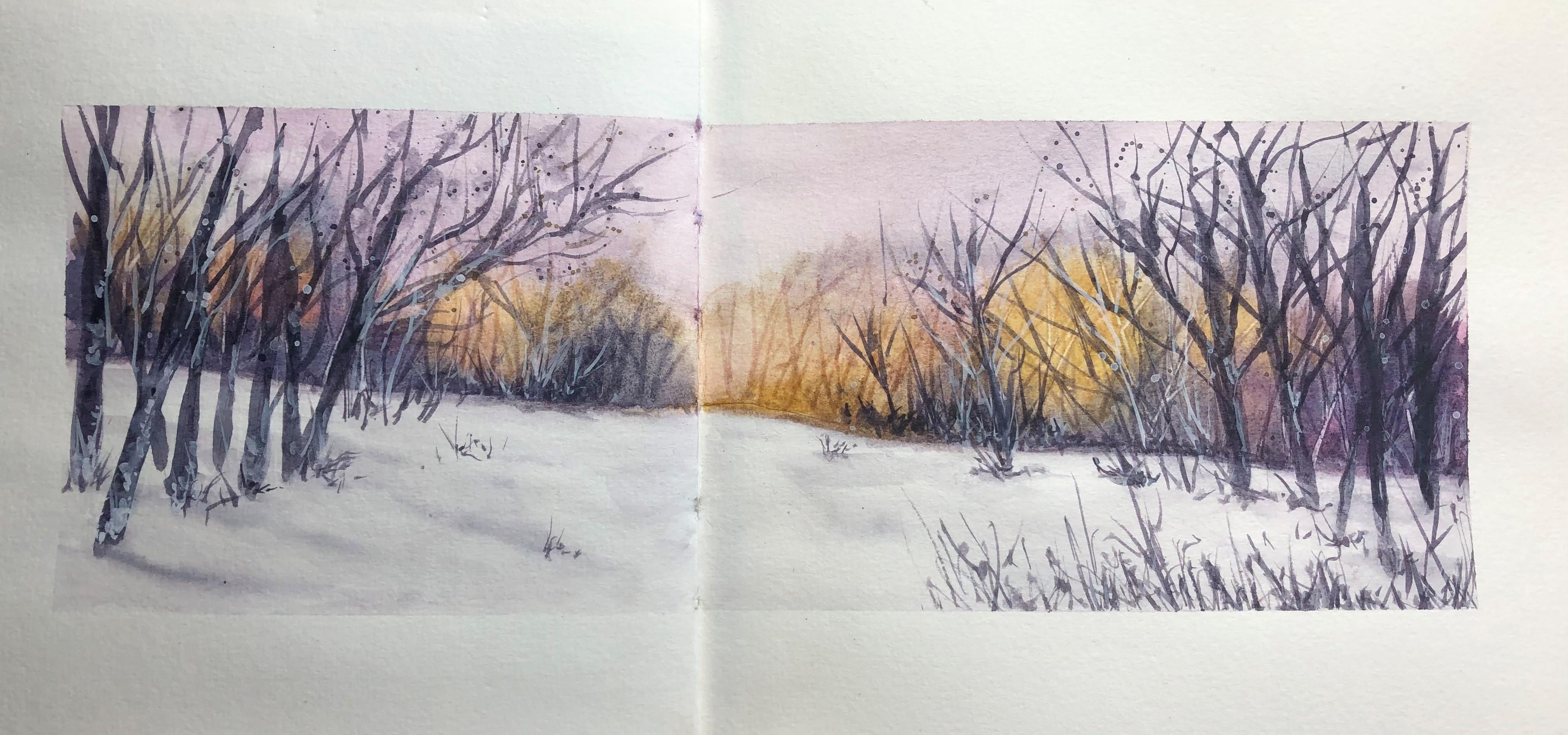 snowy landscape - Kerstin - student project