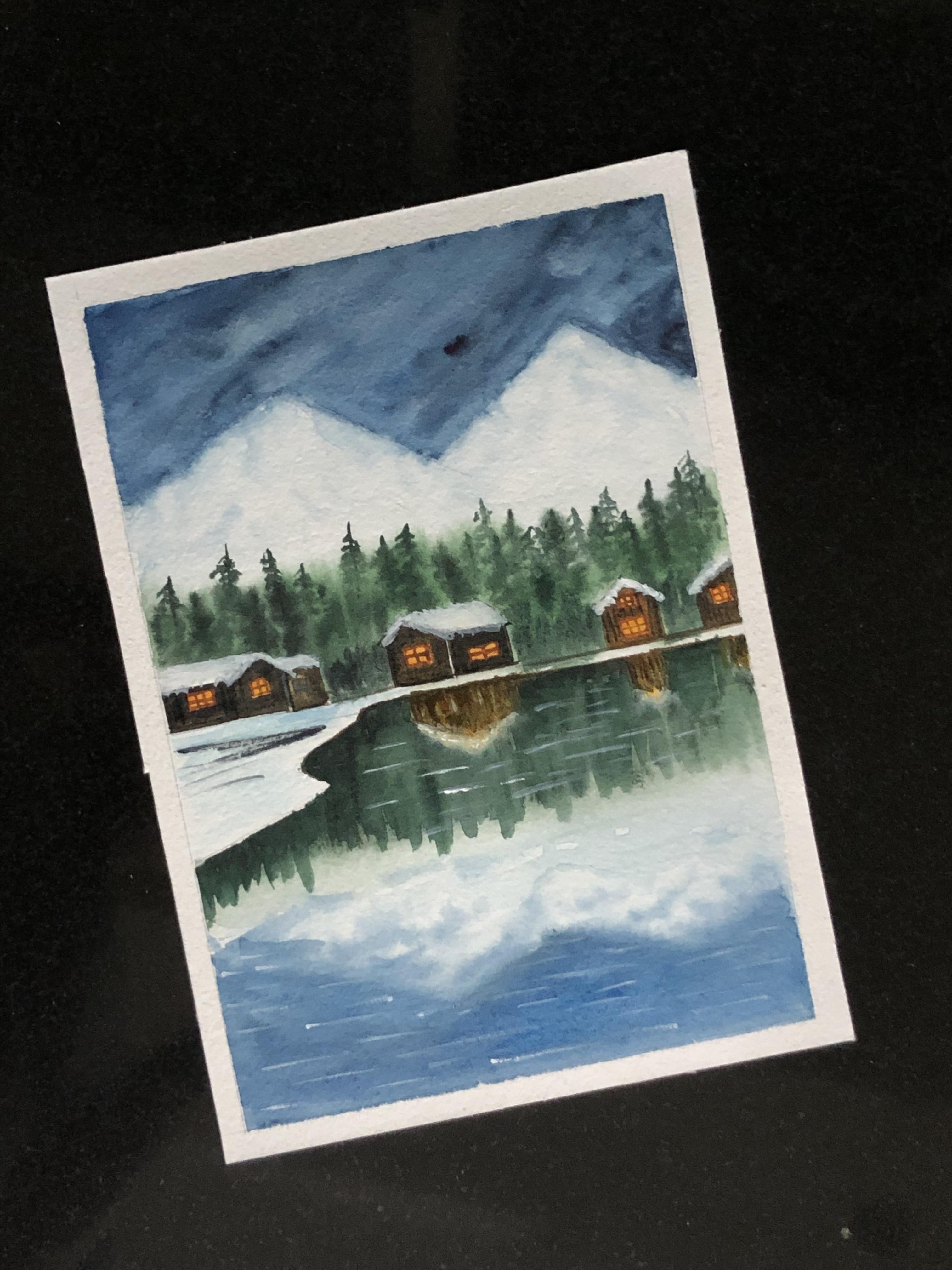Water winter landscape by Shanan Subhan - student project