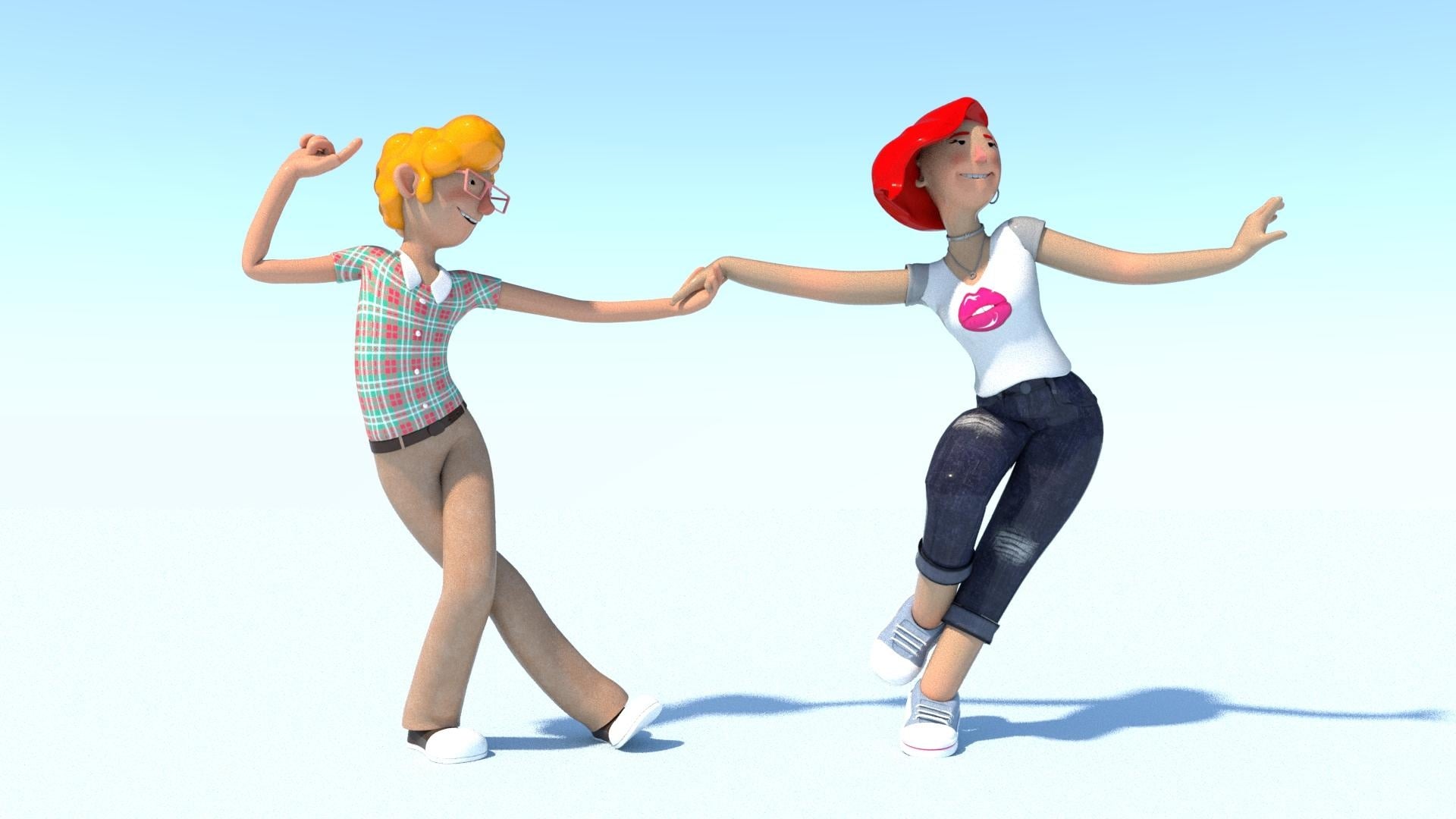 Dynamic Posing 3D Maya - student project