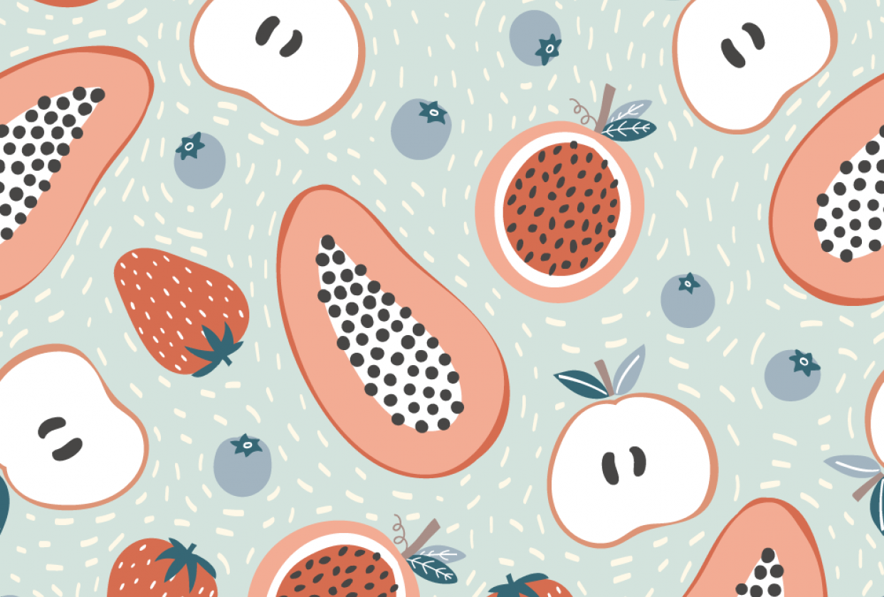 Fruit pattern - student project