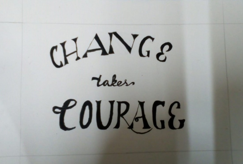 Hand lettering