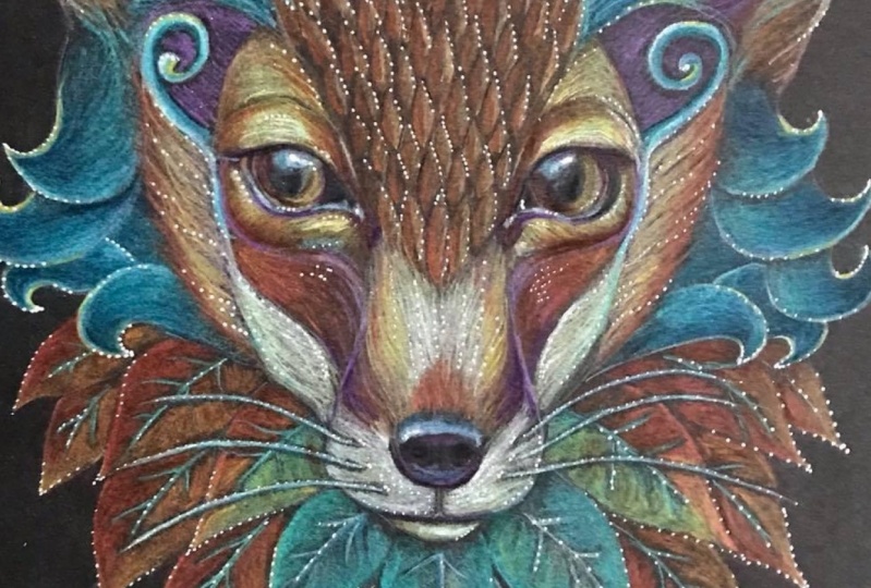 Little colourful fox