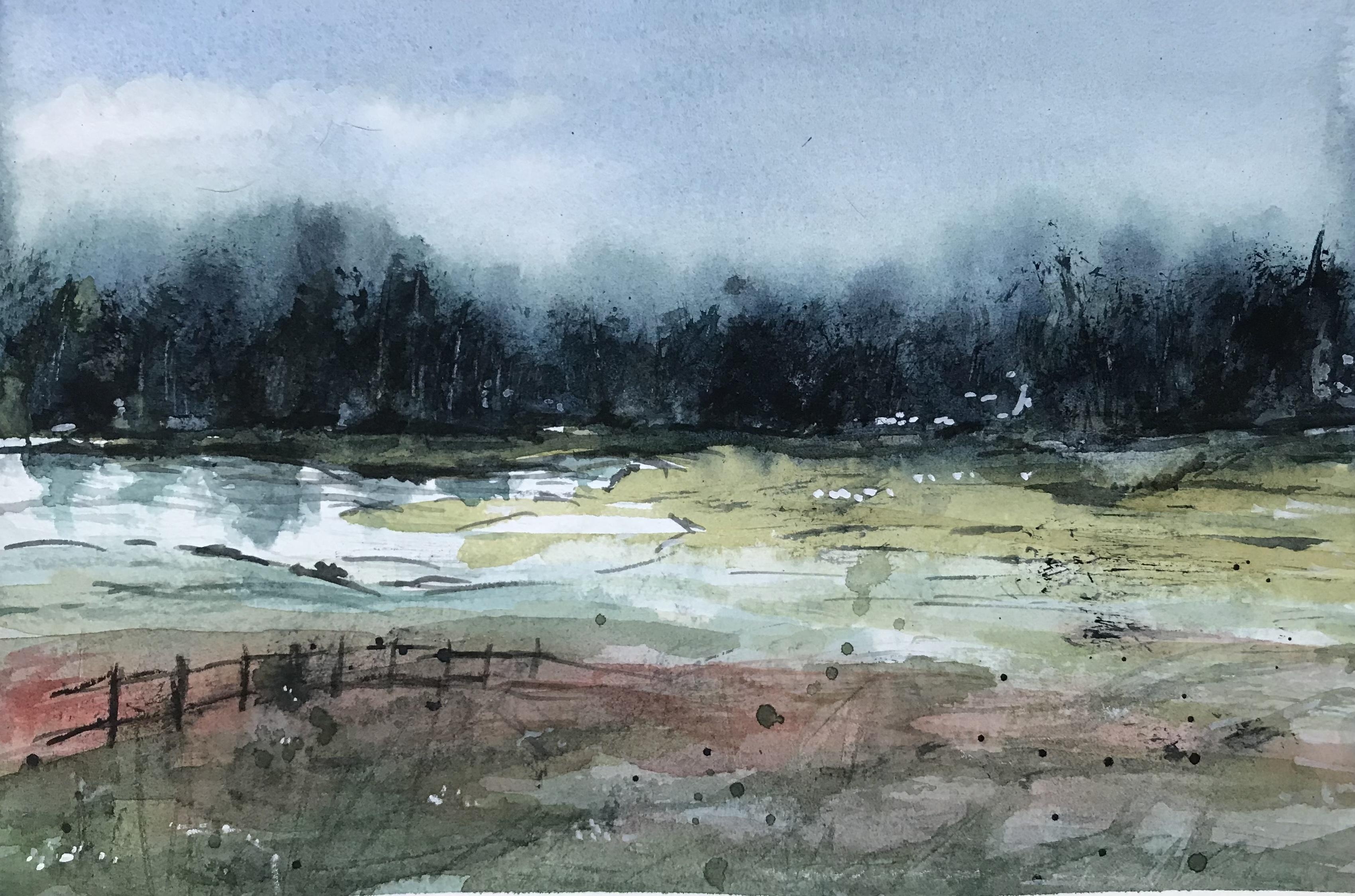 My Watercolor Landscape - student project