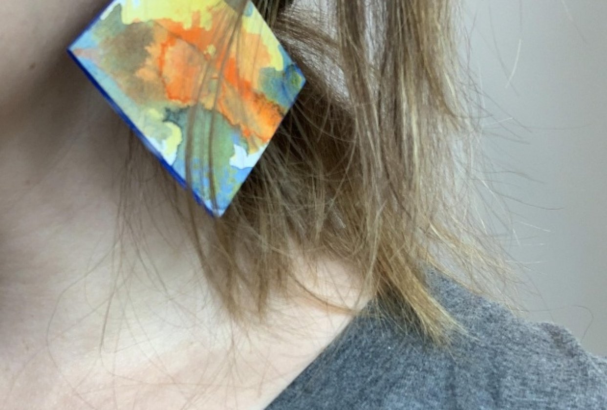 Colorful Earrings - student project