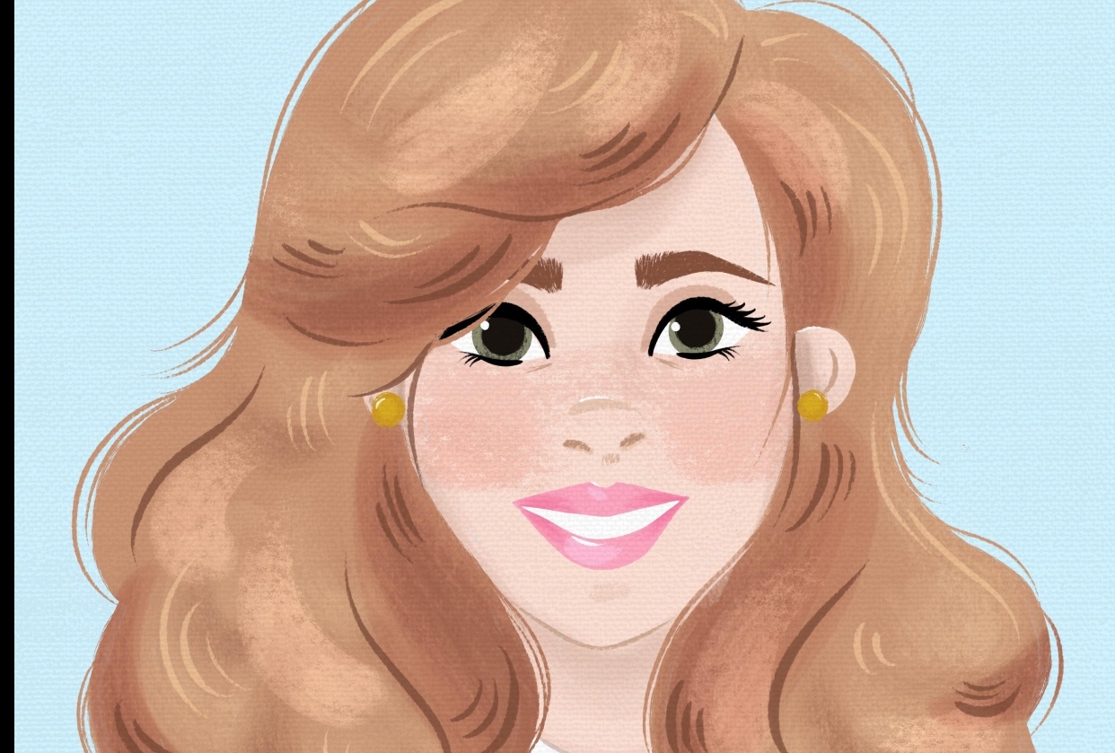 Digital Gouache Portrait - student project