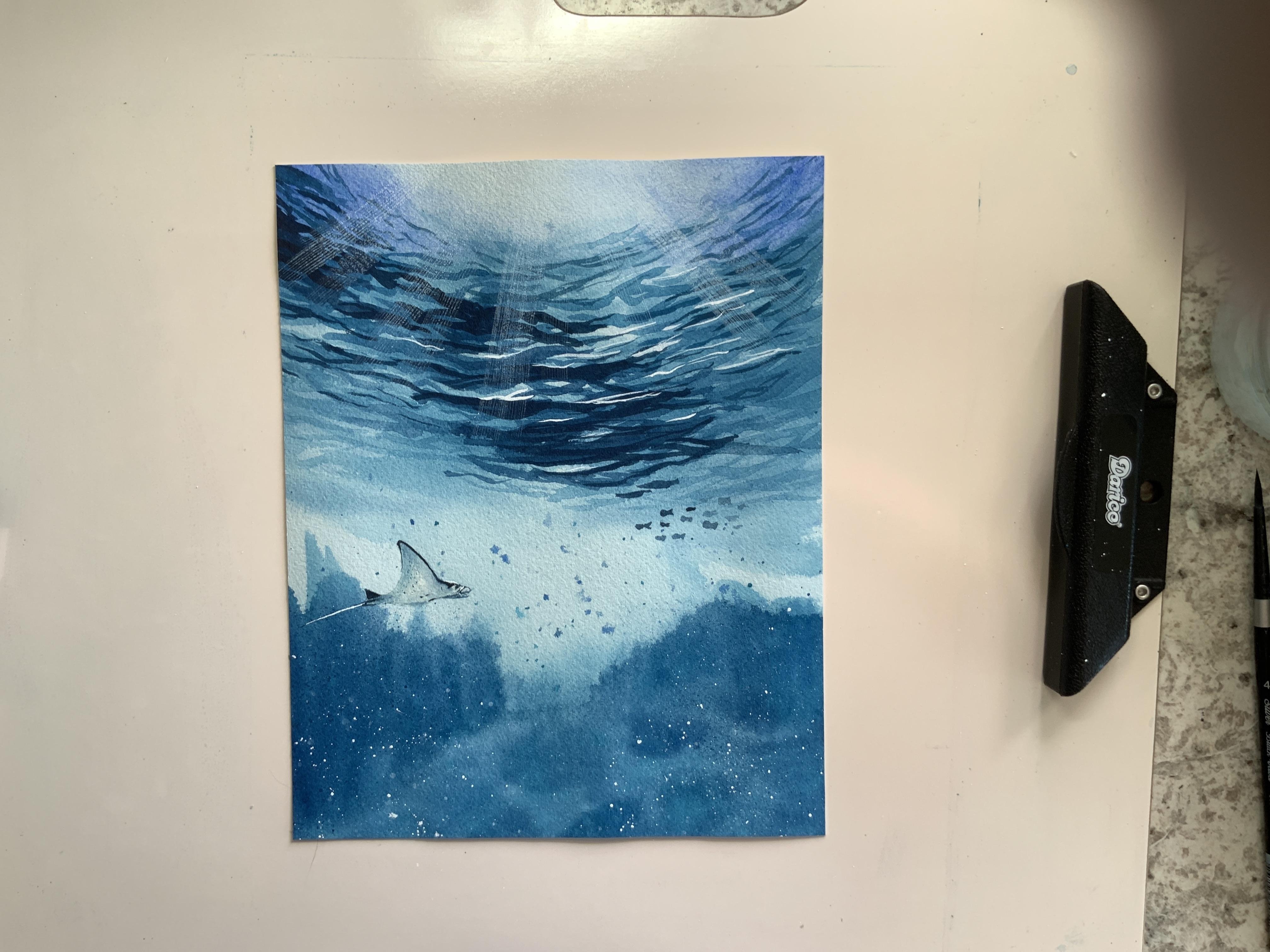Watercolor Underwater - student project