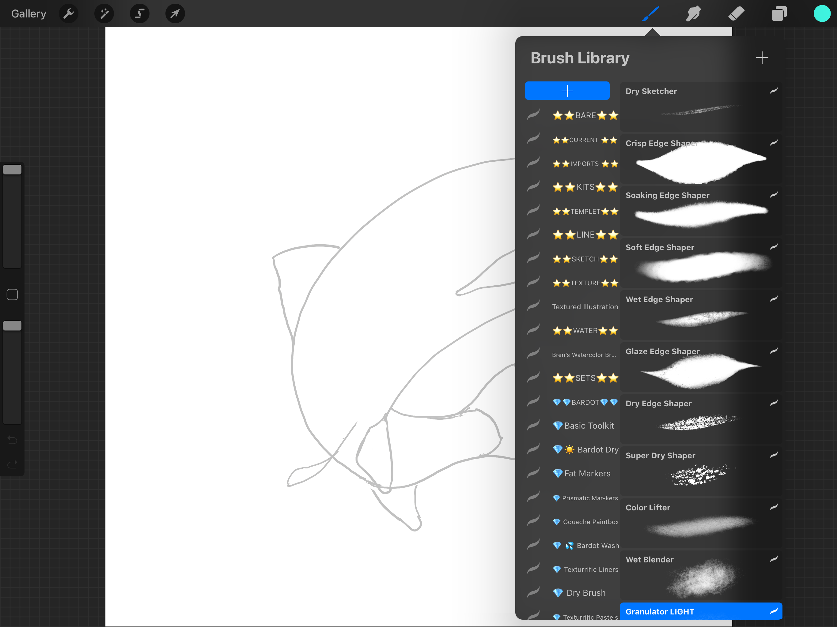 Brush library GPS - student project